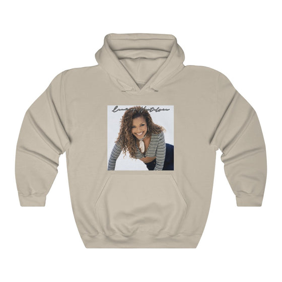 Land of Nostalgia Janet Jackson Euphoric Smile Unisex Heavy Blend™ Hooded Sweatshirt