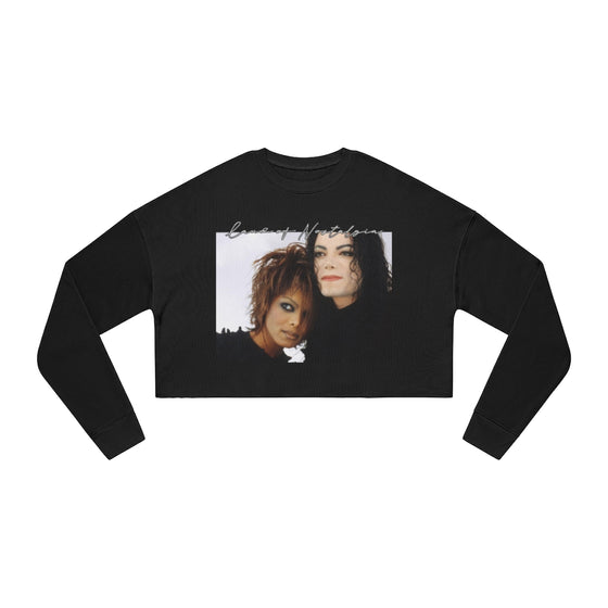 Land of Nostalgia Janet & Michael Vintage Scream Women's Cropped Sweatshirt