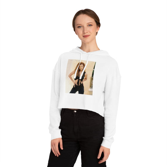 Land of Nostalgia Janet Jackson Vintage Classic Women’s Cropped Hooded Sweatshirt
