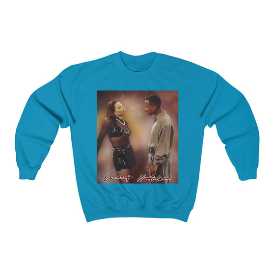 Land of Nostalgia Martin & Gina 90s Vintage Vibrations Unisex Heavy Blend™ Crewneck Sweatshirt