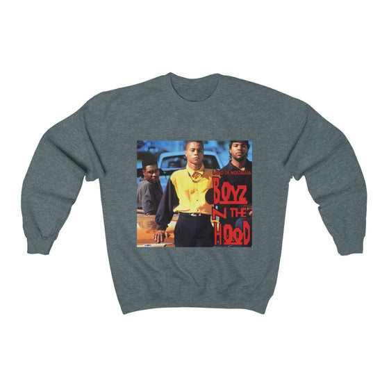 Land of Nostalgia Vinage Boyz N The Hood Movie Poster Vibe Unisex Heavy Blend™ Crewneck Sweatshirt