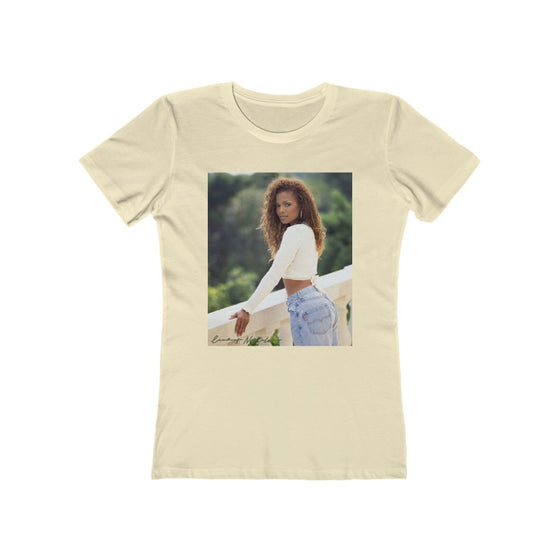 Land of Nostalgia Janet Jackson Natural Vibration Women's The Boyfriend Tee