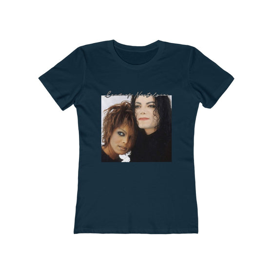 Land of Nostalgia Janet & Michael Vintage Scream Women's The Boyfriend Tee