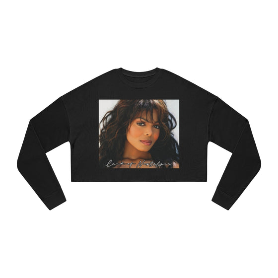 Land of Nostalgia Janet Jackson Vintage Women's Cropped Sweatshirt