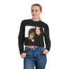 Land of Nostalgia Janet & Michael Vintage Scream Women's Cropped Sweatshirt