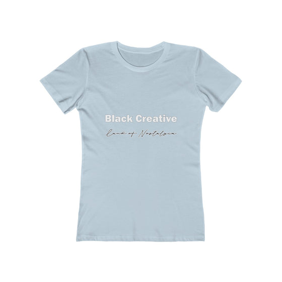 Land of Nostalgia Women's Black Creative The Boyfriend Tee