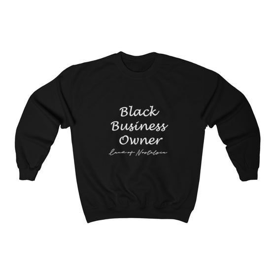 Land of Nostalgia Black Business Owner Unisex Heavy Blend™ Crewneck Sweatshirt