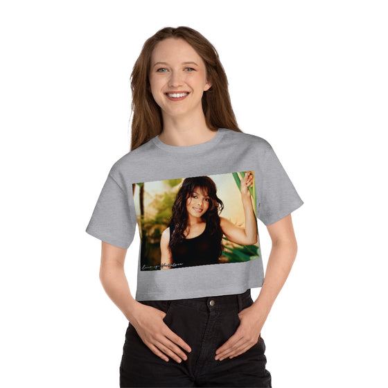 Land of Nostalgia Janet Jackson Classic Vibrational Champion Women's Heritage Cropped T-Shirt