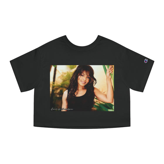 Land of Nostalgia Janet Jackson Classic Vibrational Champion Women's Heritage Cropped T-Shirt