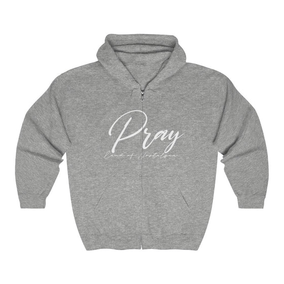 Land of Nostalgia Unisex Heavy Blend™ Full Zip Hooded Pray Sweatshirt