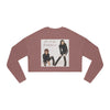 Land of Nostalgia Michael & Janet Euphoric Scream Vibe Women's Cropped Sweatshirt