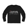 Land of Nostalgia F*ck Social Men's Long Sleeve Crew Tee