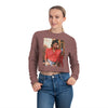 Land of Nostalgia Janet Jackson Vintage Red Jacket Women's Cropped Sweatshirt