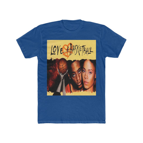 Land of Nostalgia Men's Cotton Crew Love & Basketball Tee