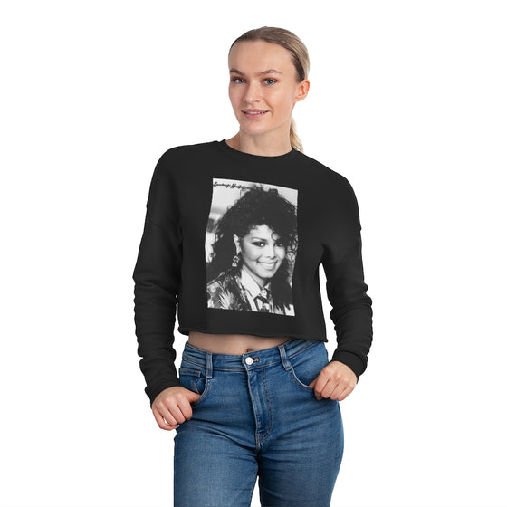 Land of Nostalgia Classic Janet Jackson Euphoria Women's Cropped Sweatshirt