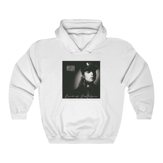 Land of Nostalgia Janet Jackson Classic Rhythm Nation Cover Unisex Heavy Blend™ Hooded Sweatshirt