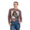 Land of Nostalgia Janet Jackson Euphoric Smile Women's Cropped Sweatshirt