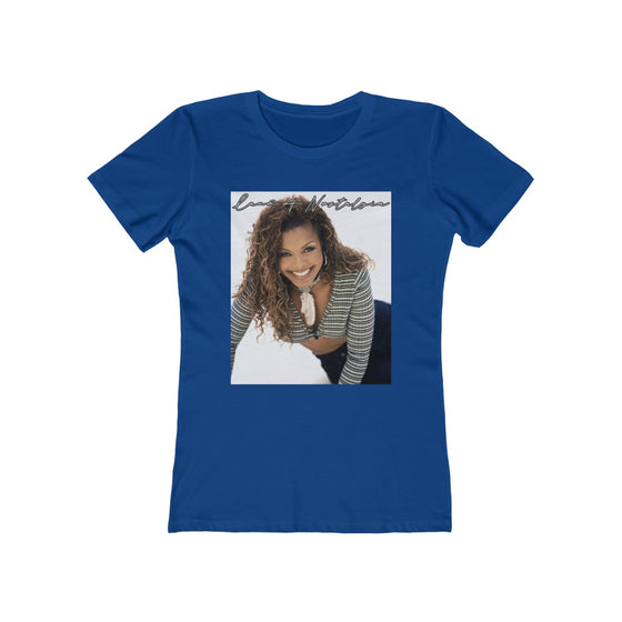 Land of Nostalgia Janet Jackson Euphoric Smile Women's The Boyfriend Tee