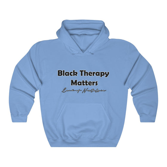 Land of Nostalgia Black Therapy Matters Unisex Heavy Blend™ Hooded Sweatshirt