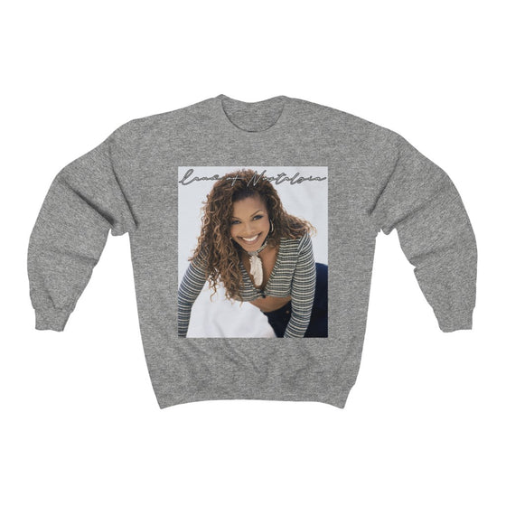 Land of Nostalgia Janet Jackson Euphoric Smile Unisex Heavy Blend™ Crewneck Sweatshirt