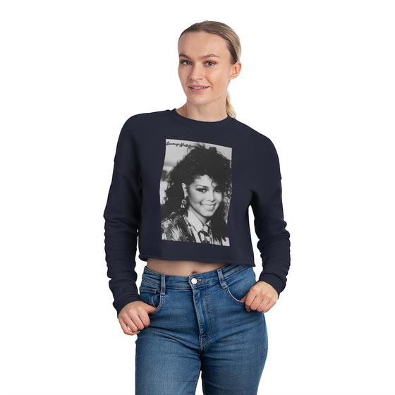 Land of Nostalgia Classic Janet Jackson Euphoria Women's Cropped Sweatshirt