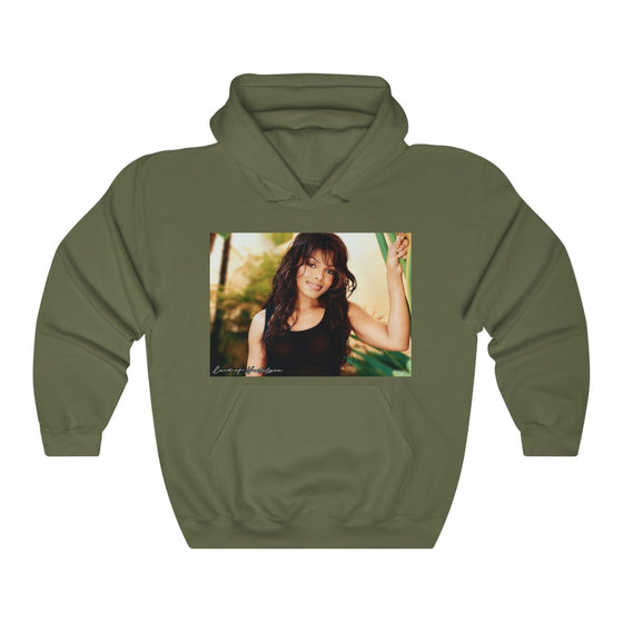 Land of Nostalgia Janet Jackson Classic Vibrational Unisex Heavy Blend™ Hooded Sweatshirt