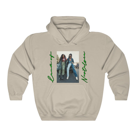 Land of Nostalgia HER & Lenny Infused Vintage Unisex Heavy Blend™ Hooded Sweatshirt