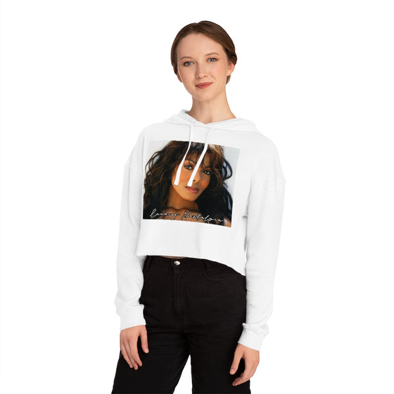 Land of Nostalgia Janet Jackson Vintage Women’s Cropped Hooded Sweatshirt