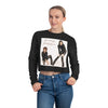 Land of Nostalgia Michael & Janet Euphoric Scream Vibe Women's Cropped Sweatshirt