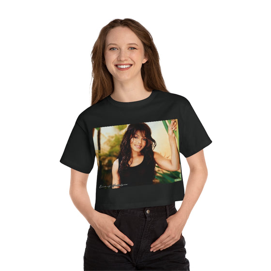 Land of Nostalgia Janet Jackson Classic Vibrational Champion Women's Heritage Cropped T-Shirt