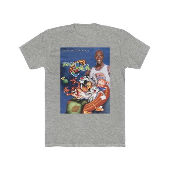 Land of Nostalgia Classic Space Jam Poster Men's Cotton Crew Tee V2