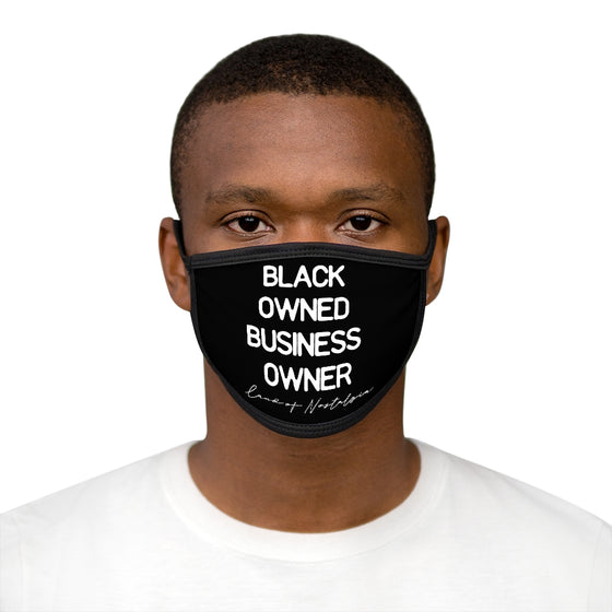 Land of Nostalgia Mixed-Fabric Black Owned Business Owner Face Mask