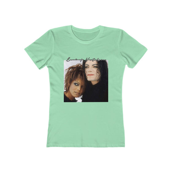 Land of Nostalgia Janet & Michael Vintage Scream Women's The Boyfriend Tee