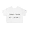 Land of Nostalgia Content Creator Champion Women's Heritage Cropped T-Shirt