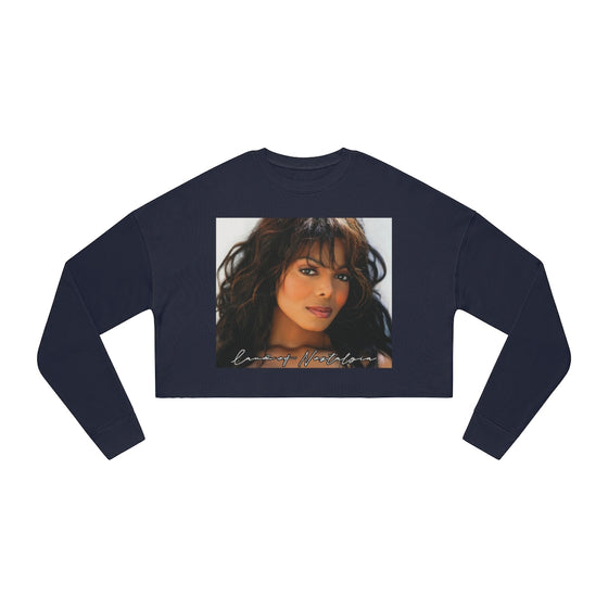 Land of Nostalgia Janet Jackson Vintage Women's Cropped Sweatshirt