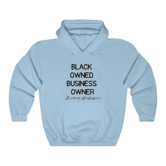 Land of Nostalgia Unisex Heavy Blend™ Hooded Black Owned Business Owner Sweatshirt