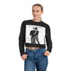 Land of Nostalgia Classic Michael & Janet Scream 1995 Vintage Women's Cropped Sweatshirt