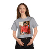 Land of Nostalgia Janet Jackson Vintage Red Jacket Champion Women's Heritage Cropped T-Shirt