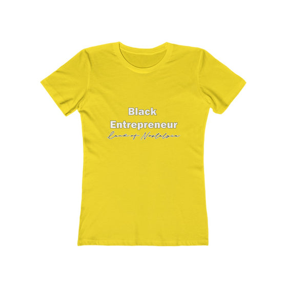 Land of Nostalgia Black Entrepreneur Women's The Boyfriend Tee