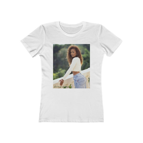 Land of Nostalgia Janet Jackson Natural Vibration Women's The Boyfriend Tee