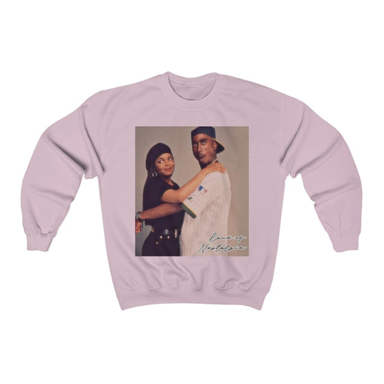 Land of Nostalgia Poetic Justice Pac & Janet Vintage Vibes Unisex Heavy Blend™ Crewneck Sweatshirt