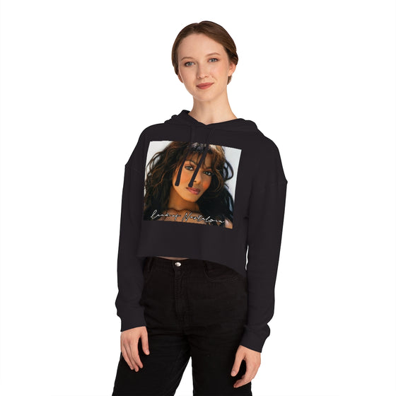 Land of Nostalgia Janet Jackson Vintage Women’s Cropped Hooded Sweatshirt