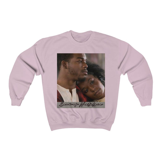 Land of Nostalgia Black Love Vibrations Unisex Heavy Blend™ Crewneck Sweatshirt