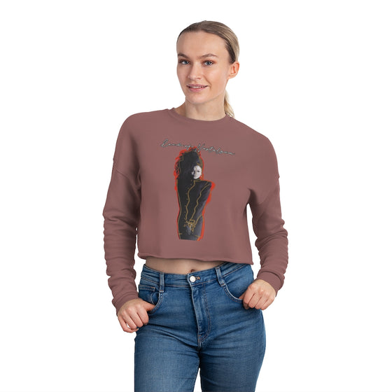 Land of Nostalgia Janet Jackson Classic Control Cover Women's Cropped Sweatshirt