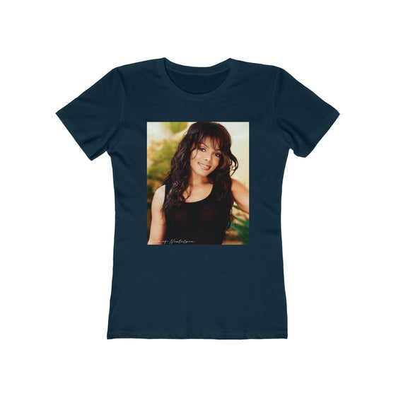 Land of Nostalgia Janet Jackson Classic Vibrational Women's The Boyfriend Tee