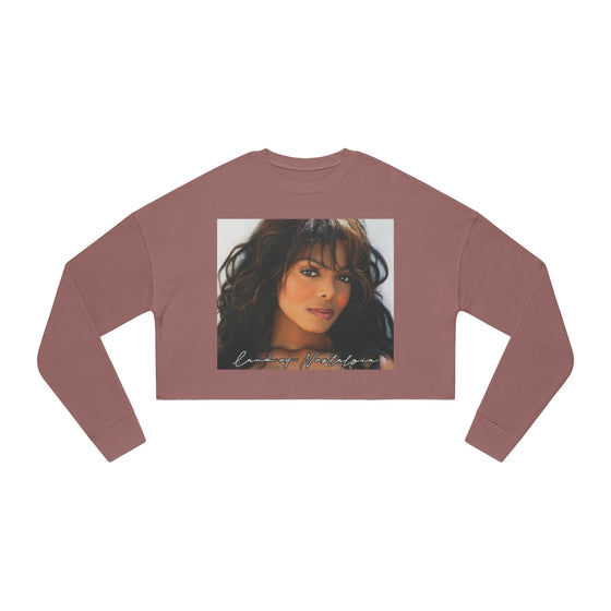 Land of Nostalgia Janet Jackson Vintage Women's Cropped Sweatshirt