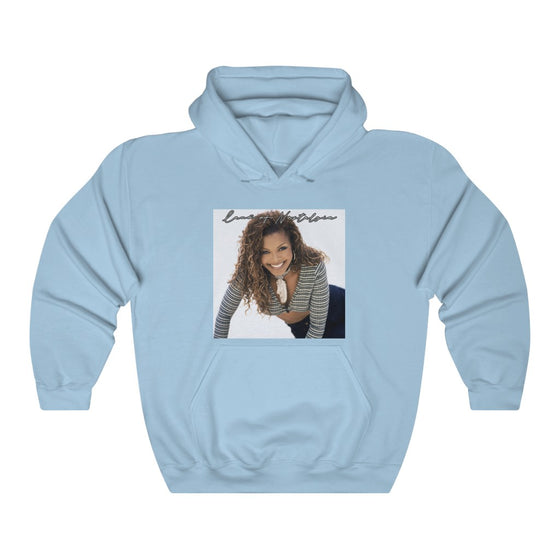 Land of Nostalgia Janet Jackson Euphoric Smile Unisex Heavy Blend™ Hooded Sweatshirt