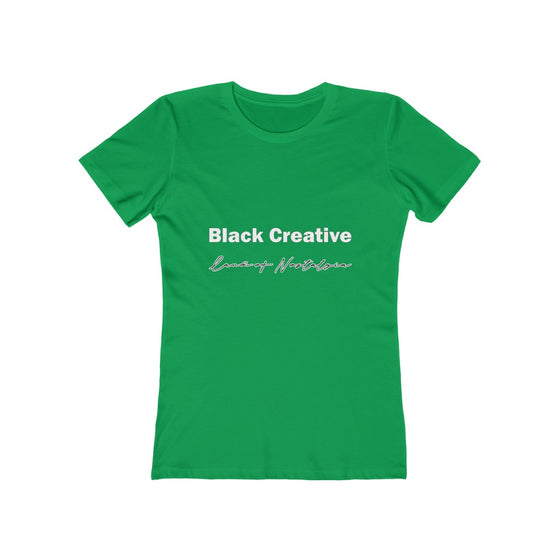 Land of Nostalgia Women's Black Creative The Boyfriend Tee