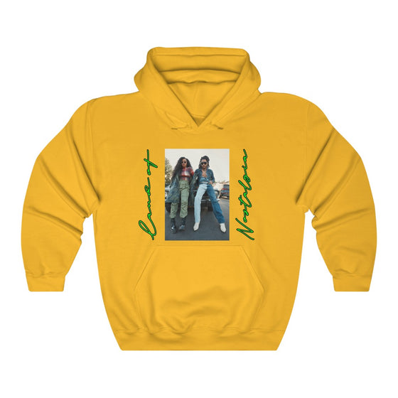 Land of Nostalgia HER & Lenny Infused Vintage Unisex Heavy Blend™ Hooded Sweatshirt