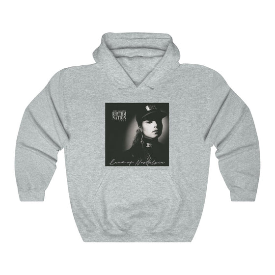 Land of Nostalgia Janet Jackson Classic Rhythm Nation Cover Unisex Heavy Blend™ Hooded Sweatshirt